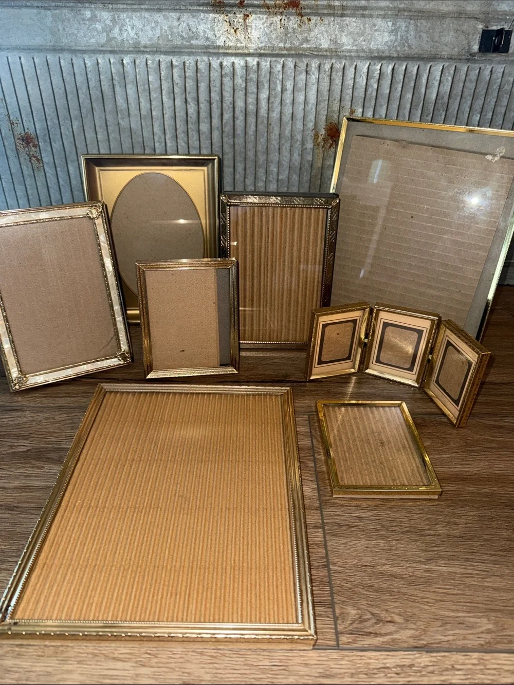 Brass/Gold Picture Frame Set - Classic Metallic Finish. Vintage. Collage.